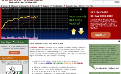 Selective Chartists Home Page Flash Presentation
