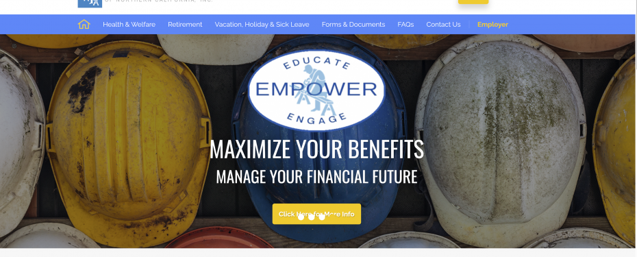 Carpenter Funds Administrative Office Benefit Website Home Page