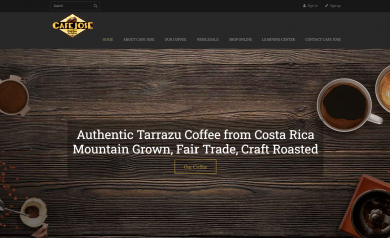 Cafe Jose Specialty Coffee E-Commerce Home Page